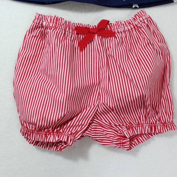 Carter's Child of Mine Baby Girl 2 Piece Patriotic Outfit Set NB 0-3 M Dress - Picture 3 of 5